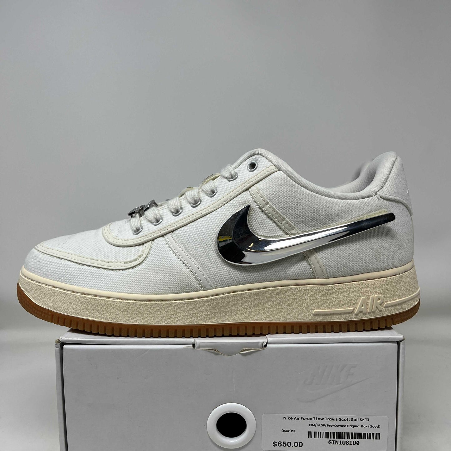 Nike Air Force 1 Low Travis Scott Sail Used