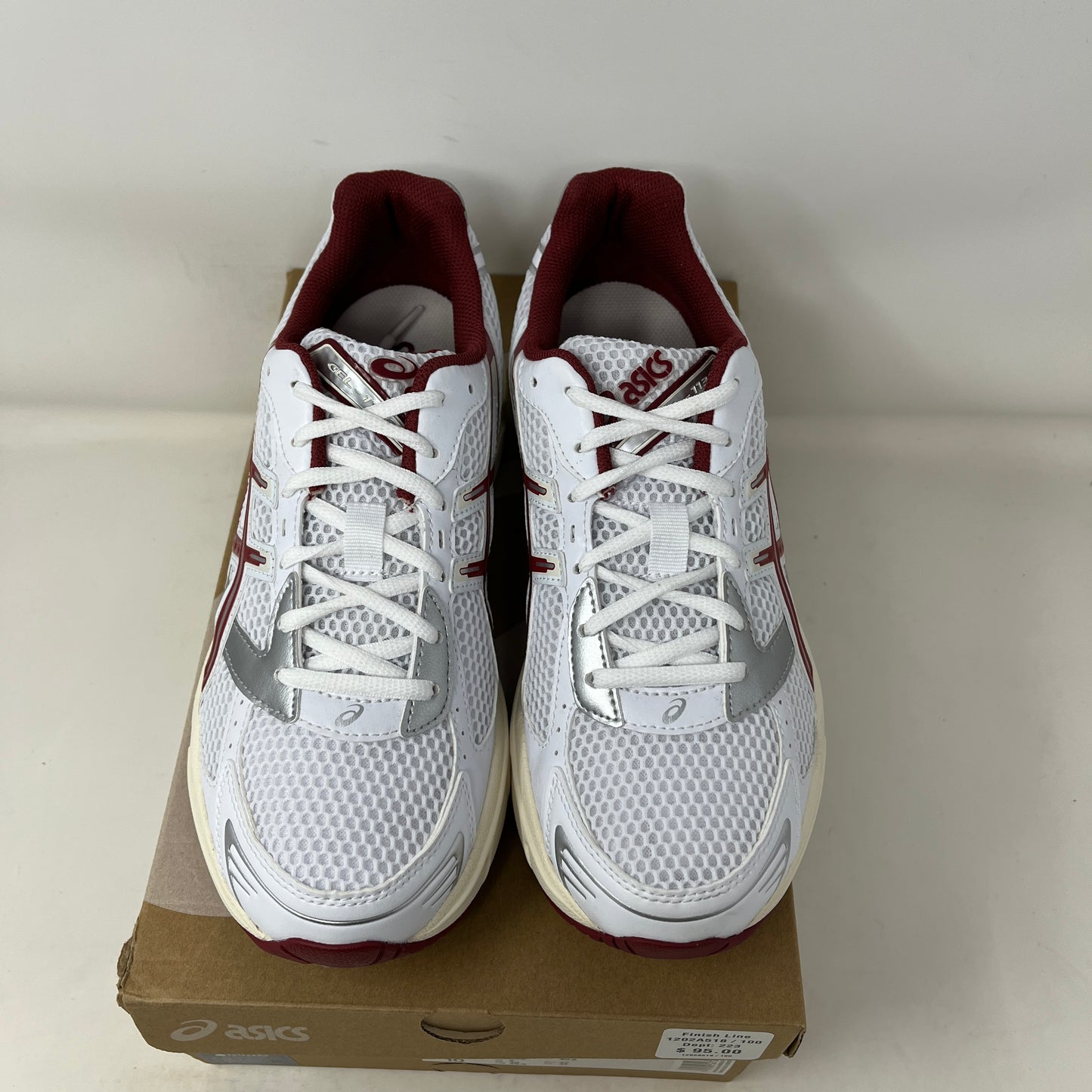 ASICS Gel-1130 White Red Dahlia Used