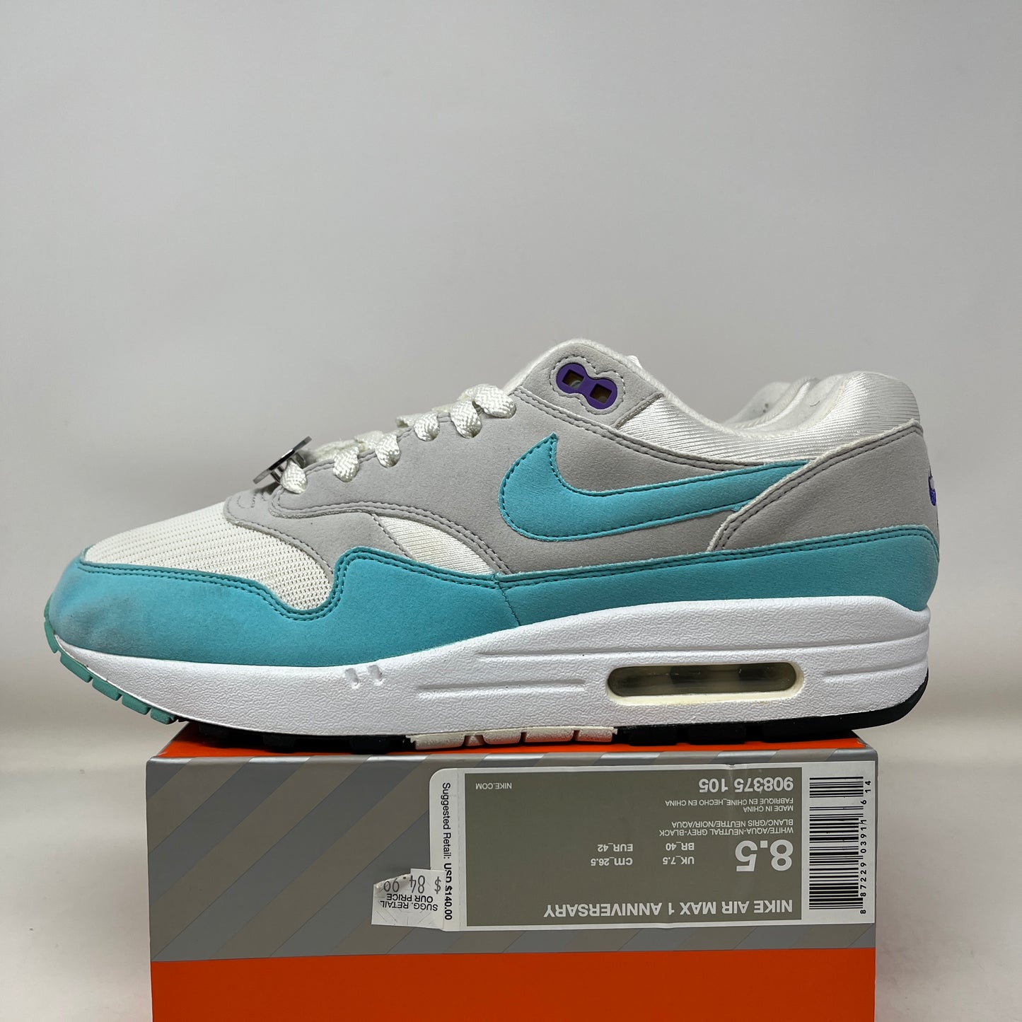 Nike Air Max 1 Anniversary Aqua Used