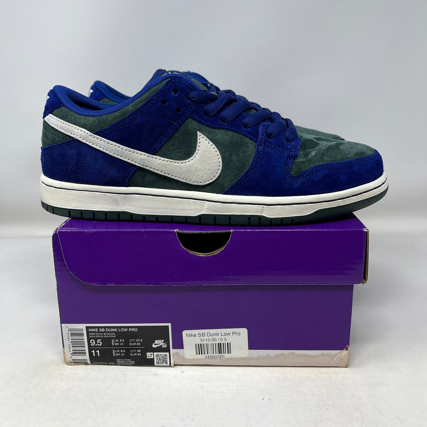 Nike SB Dunk Low Deep Royal Blue Used