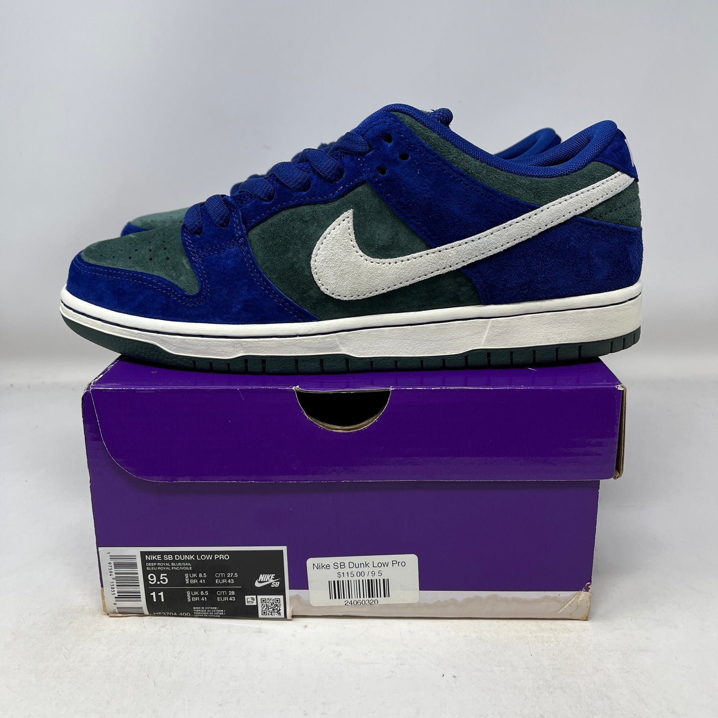 Nike SB Dunk Low Deep Royal Blue Used