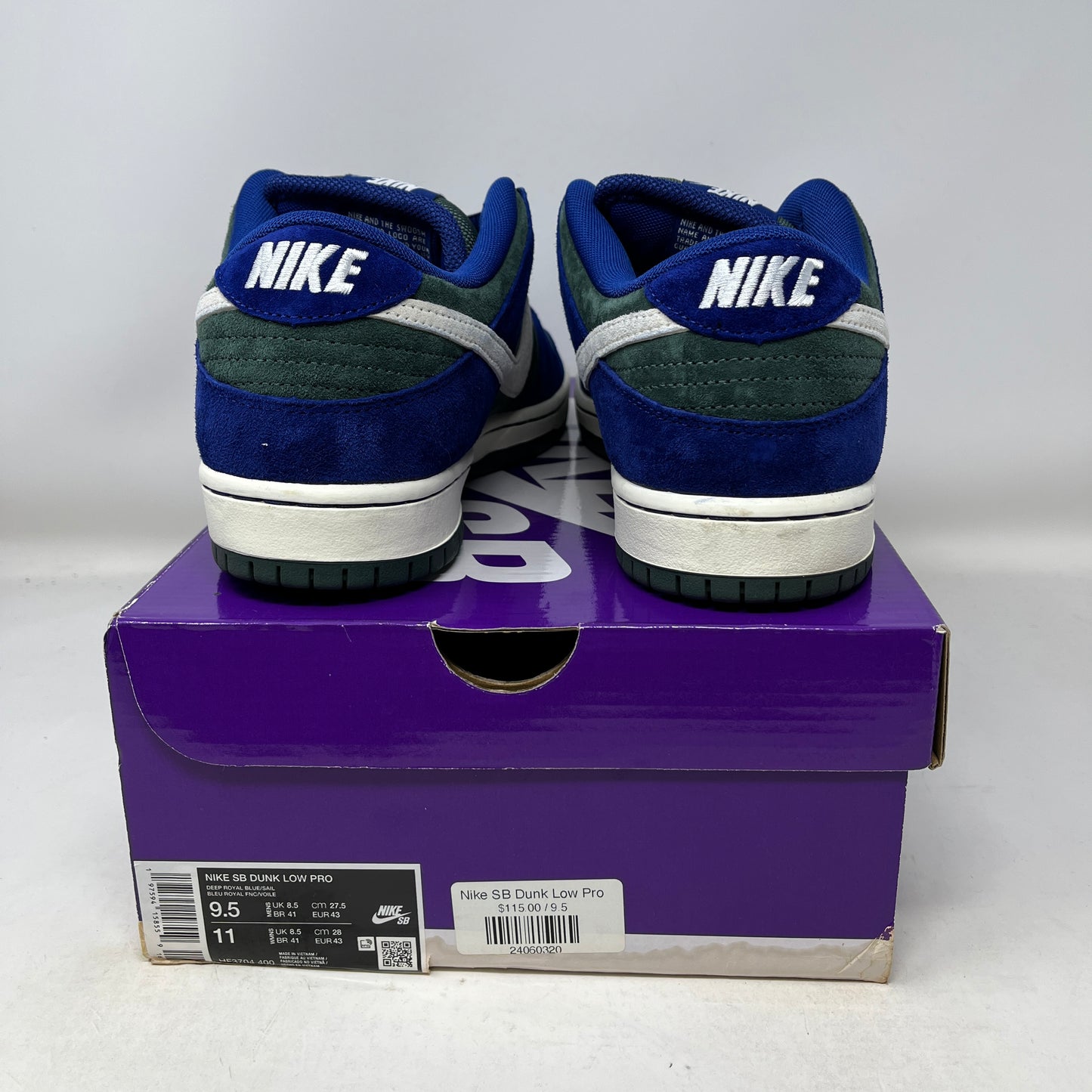 Nike SB Dunk Low Deep Royal Blue Used