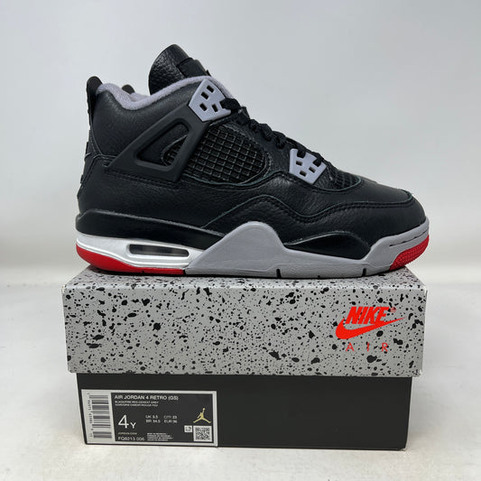 Jordan 4 Retro Bred Reimagined (GS) Used Size 4y
