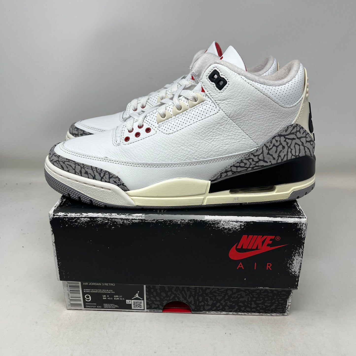 Jordan 3 Retro White Cement Reimagined Used