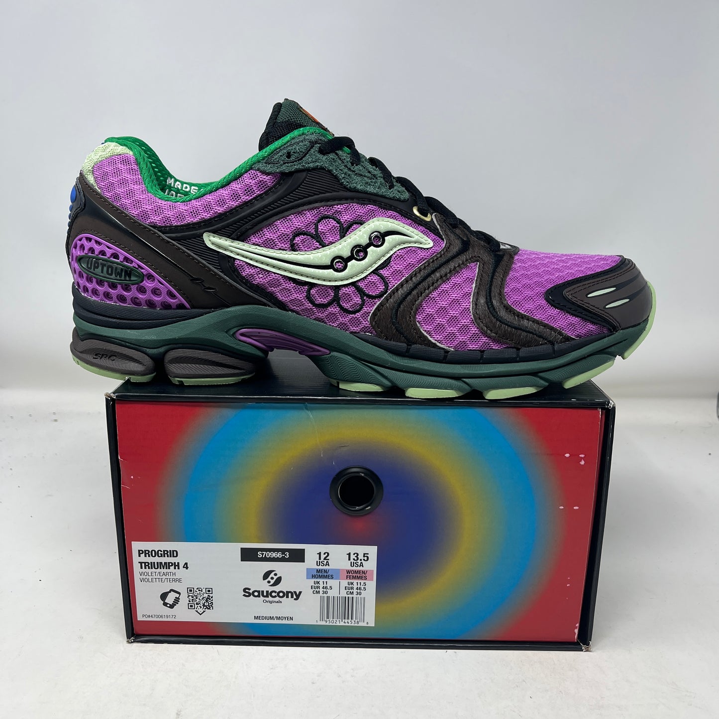 Saucony ProGrid Triumph 4 Jae Tips Flowers Grow Uptown Perilla