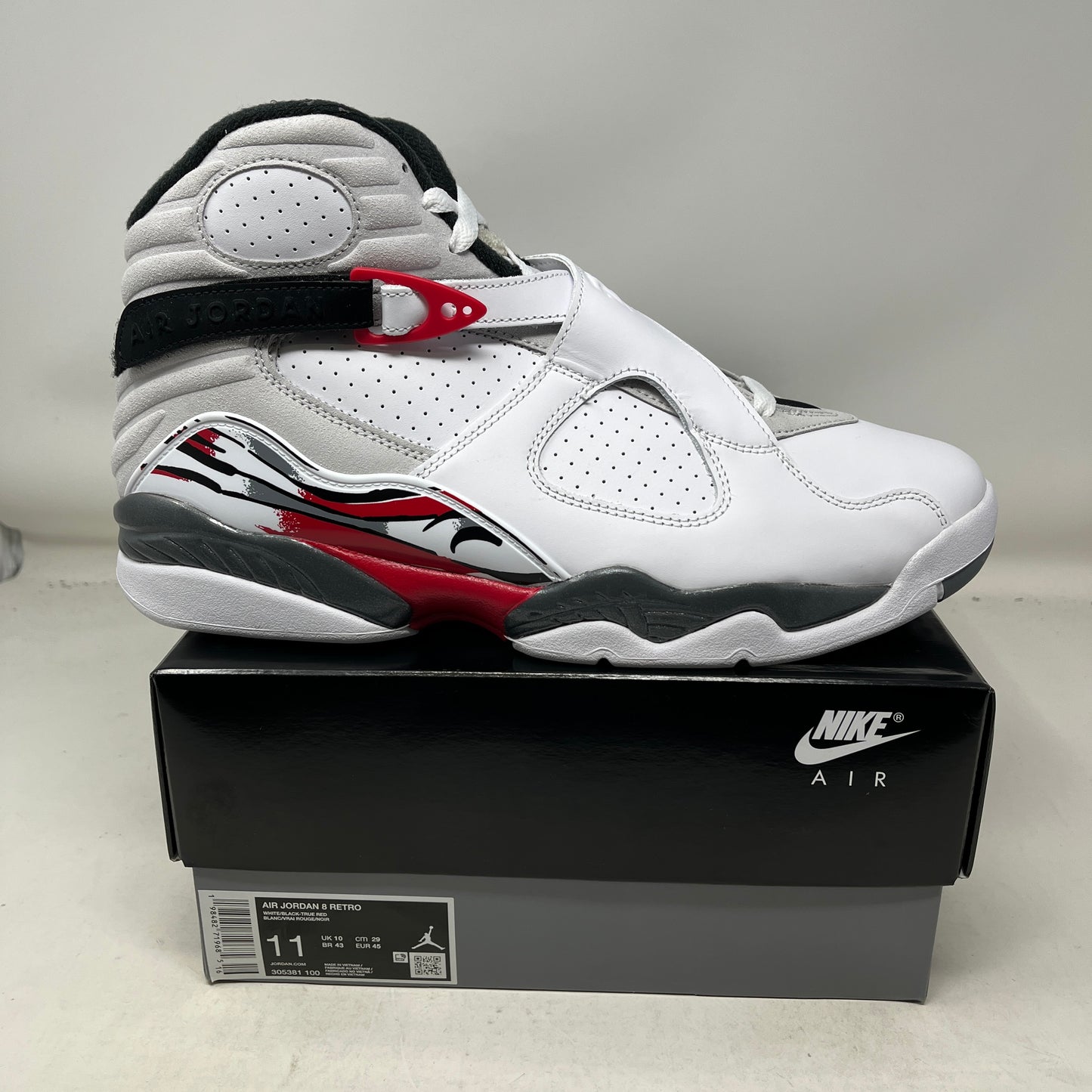 Jordan 8 Retro White True Red (2025)