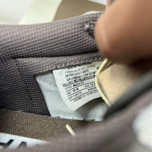 Jordan 1 Retro Low OG SP Travis Scott Reverse Mocha Sample