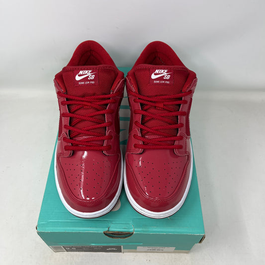 Nike SB Dunk Low Red Patent Leather Used
