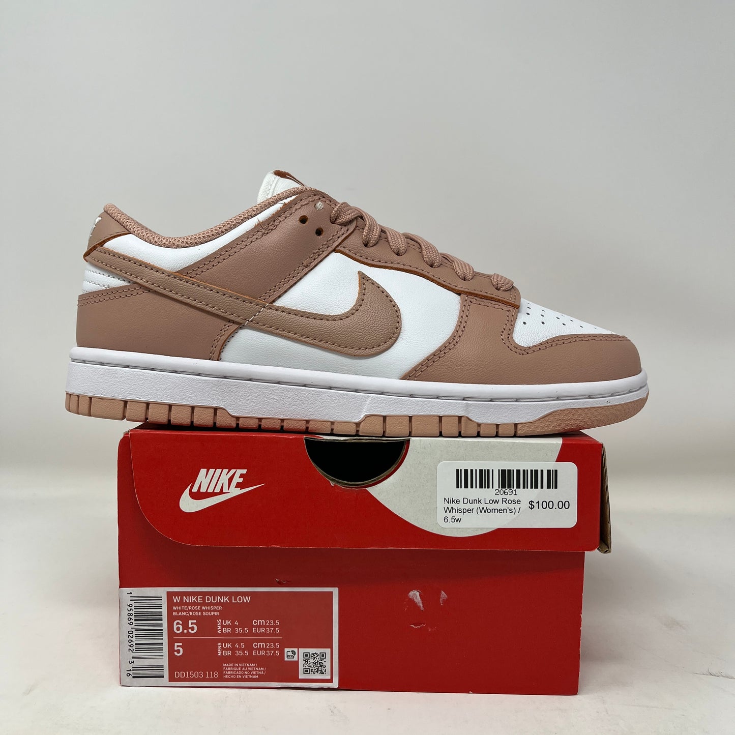 Dunk low Rose Whisper (Womens)