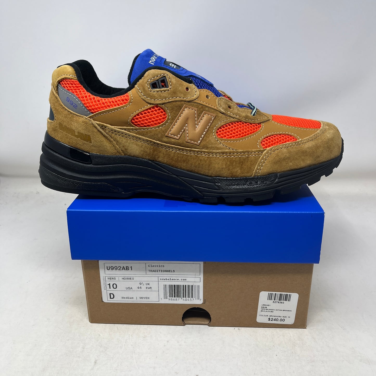 New Balance 992 MiUSA Action Bronson Tiger Eye