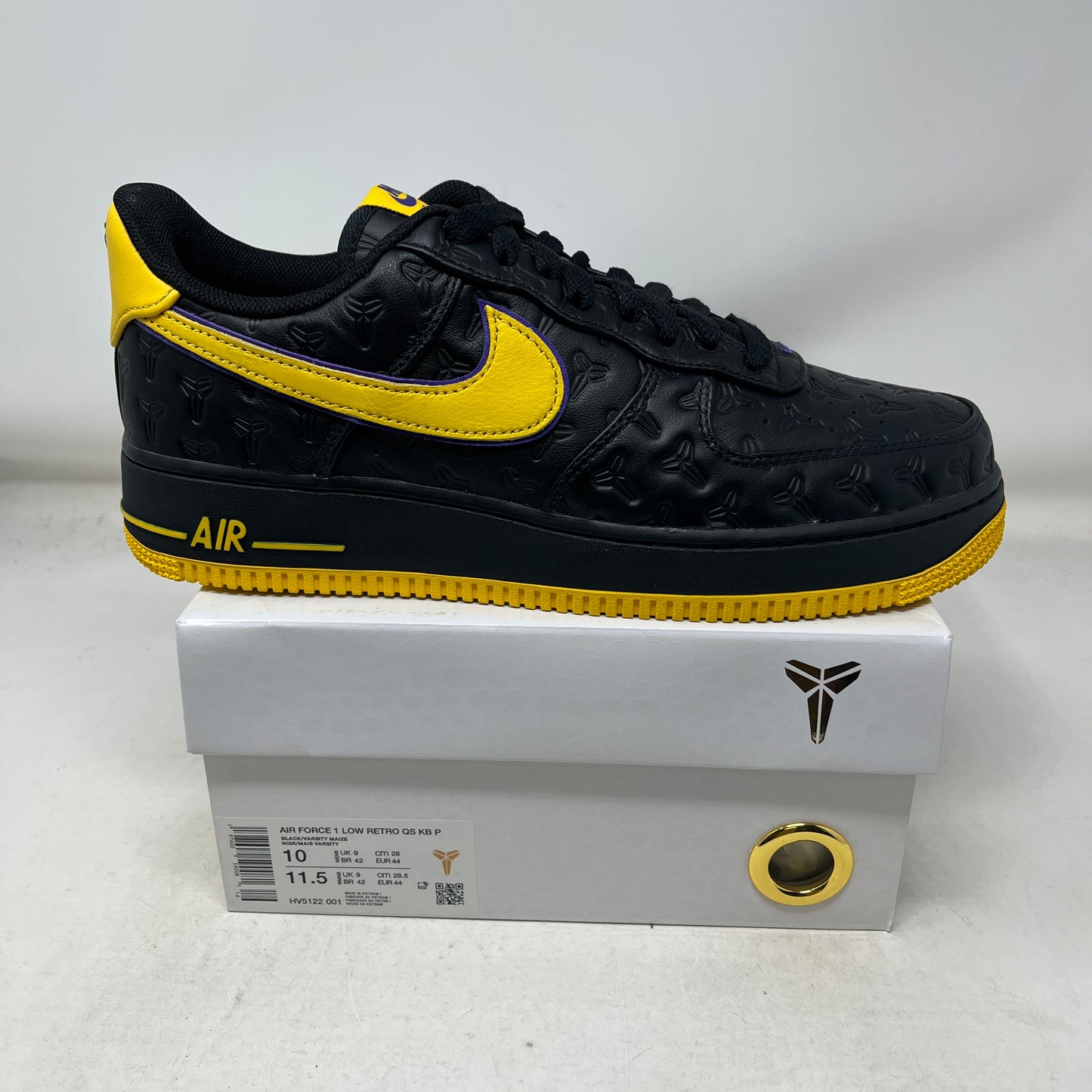 Nike Air Force 1 Low Kobe Bryant Lakers Away (Numbered Edition of 8000)