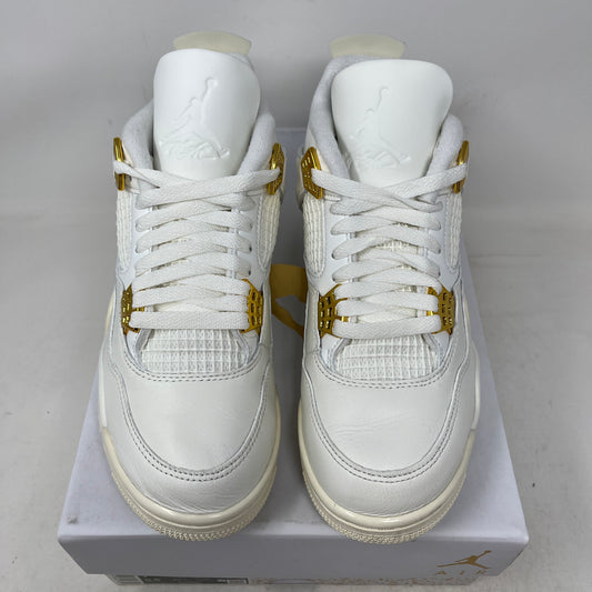 Jordan 4 Retro Metallic Gold (Women's) Used