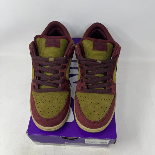 Nike SB Dunk Low Dark Team Red Olive Flak Used