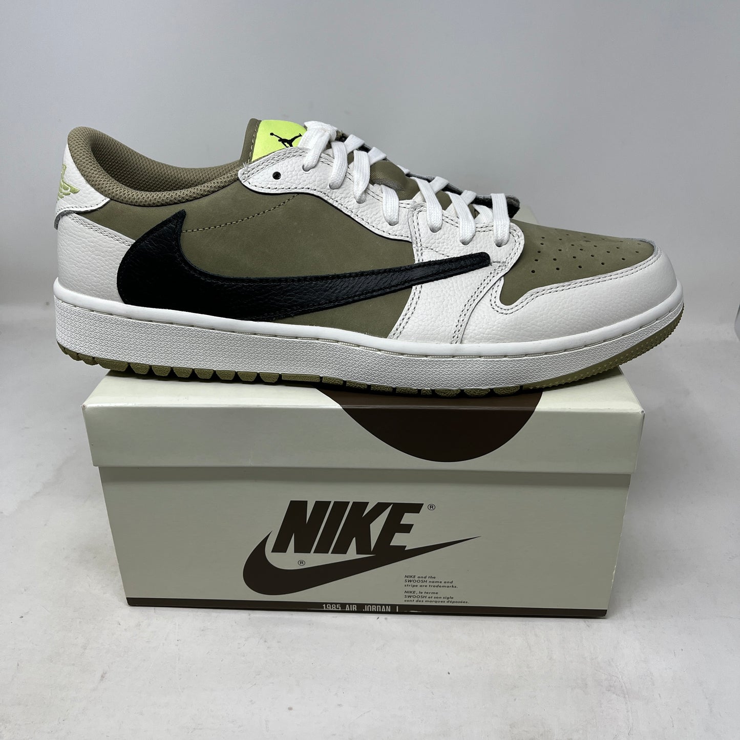 Jordan 1 Retro Low Golf Travis Scott Neutral Olive