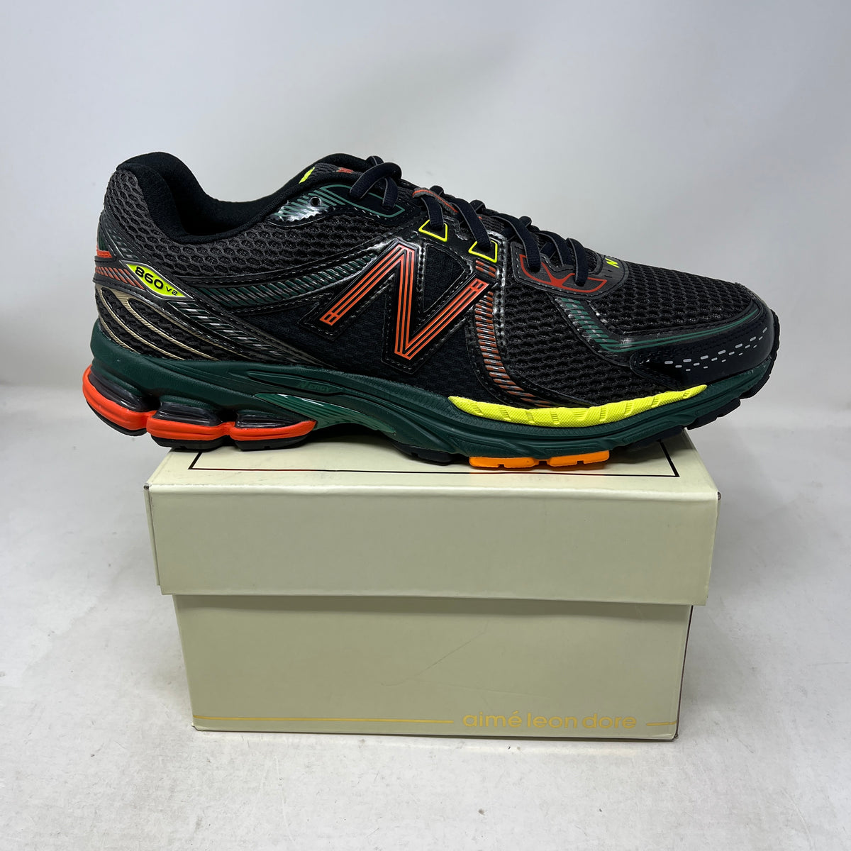 New Balance 860v2 Aimé Leon Dore Black Green Orange