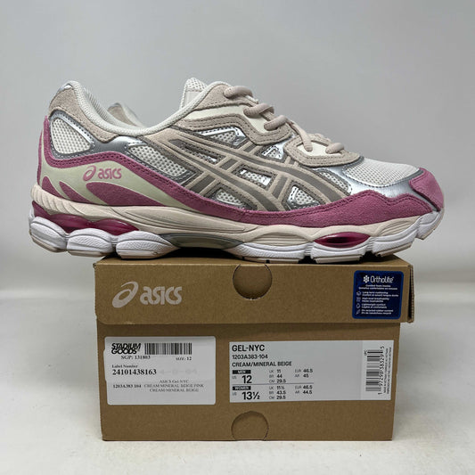 ASICS Gel-NYC cream mineral beige pink used running shoe on box