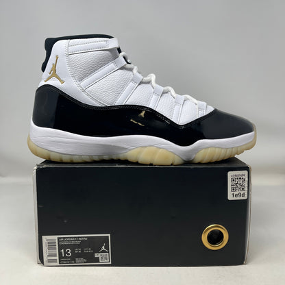 Used Jordan 11 Retro DMP Gratitude 2023 sneakers with original packaging on box
