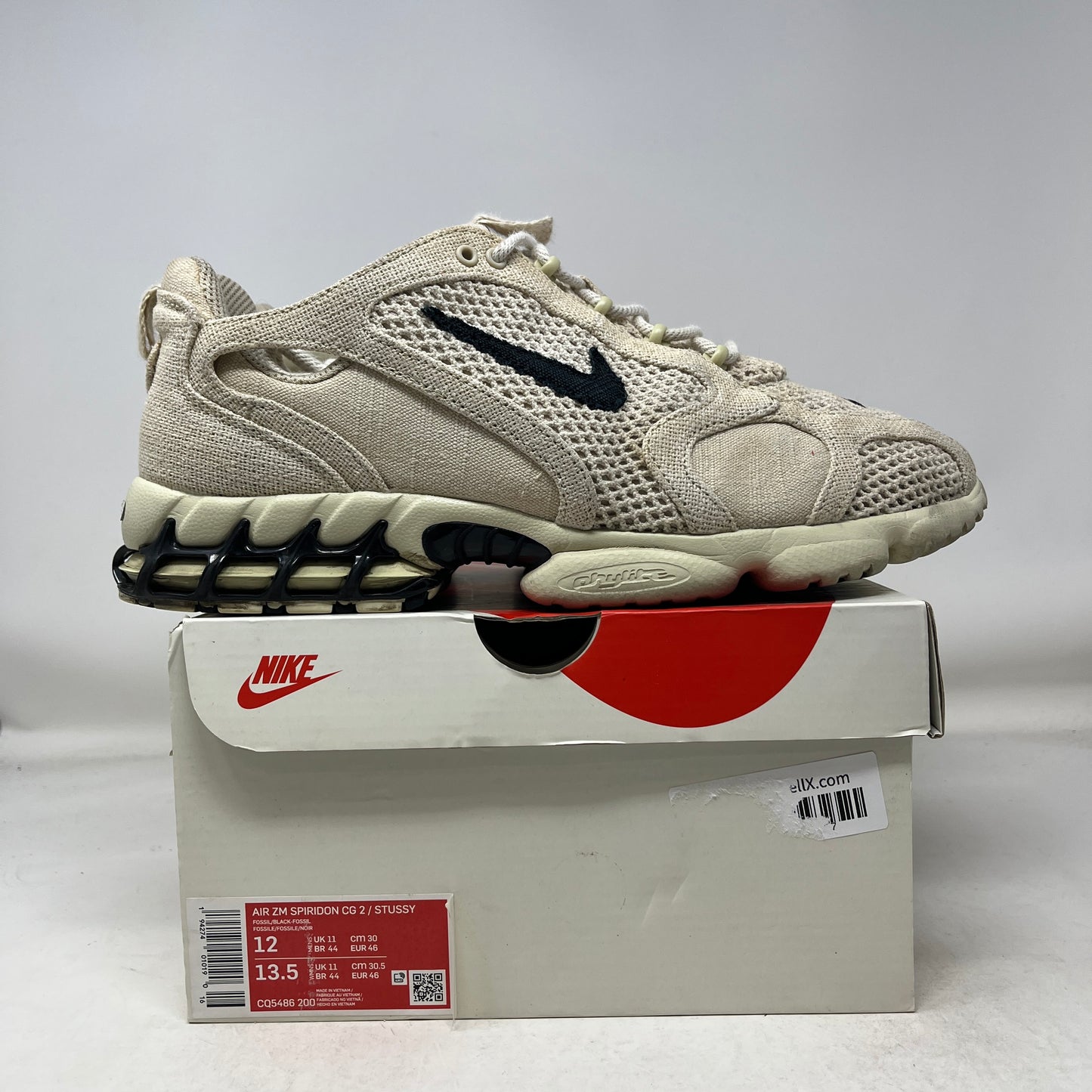 Nike Air Zoom Spiridon Cage 2 Stussy Fossil Used