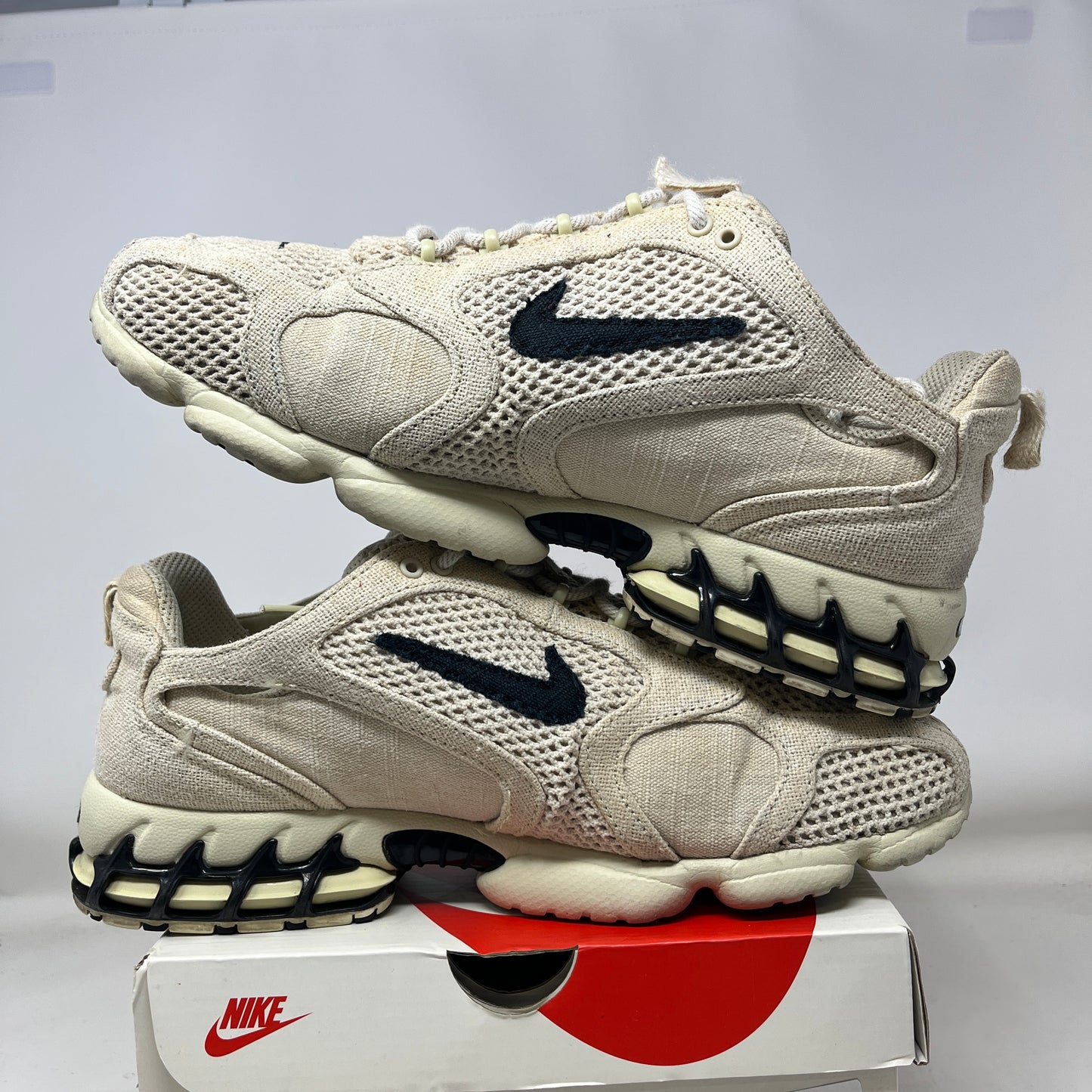 Nike Air Zoom Spiridon Cage 2 Stussy Fossil Used