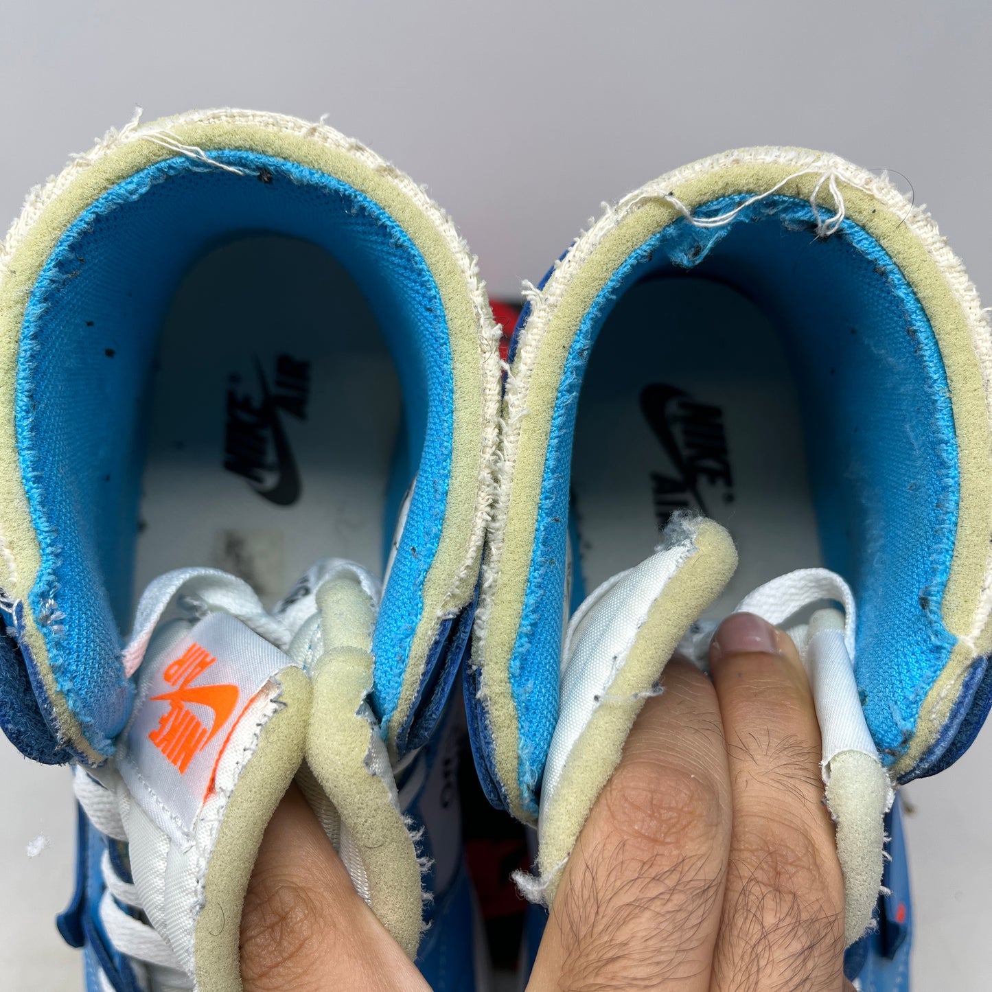 Jordan 1 Retro High Off-White University Blue Used