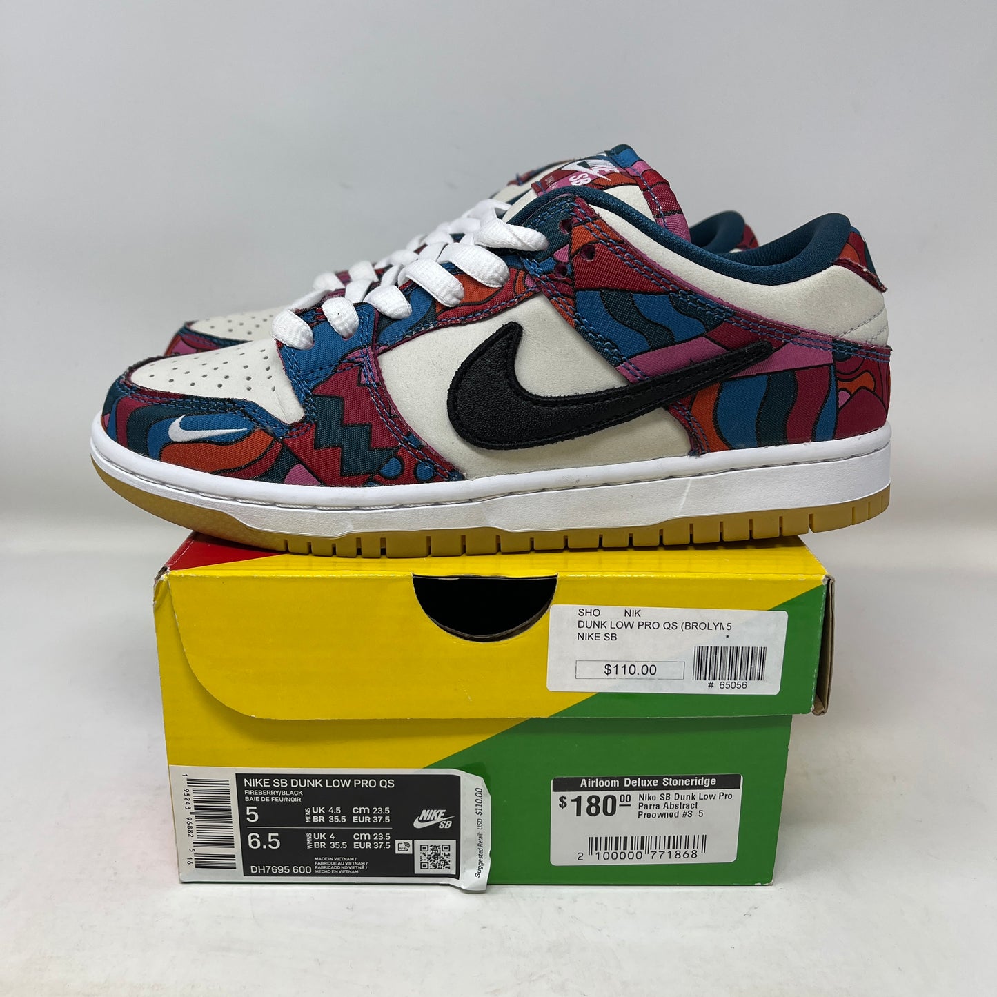 Nike SB Dunk Low Pro Parra Abstract Art (2021) Used