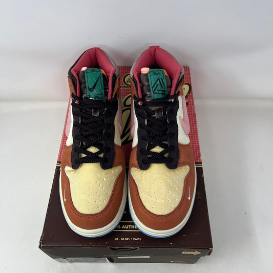Nike Dunk Mid Social Status Free Lunch Chocolate Milk Used