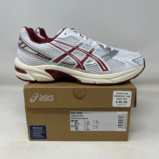 ASICS Gel-1130 White Red Dahlia Used