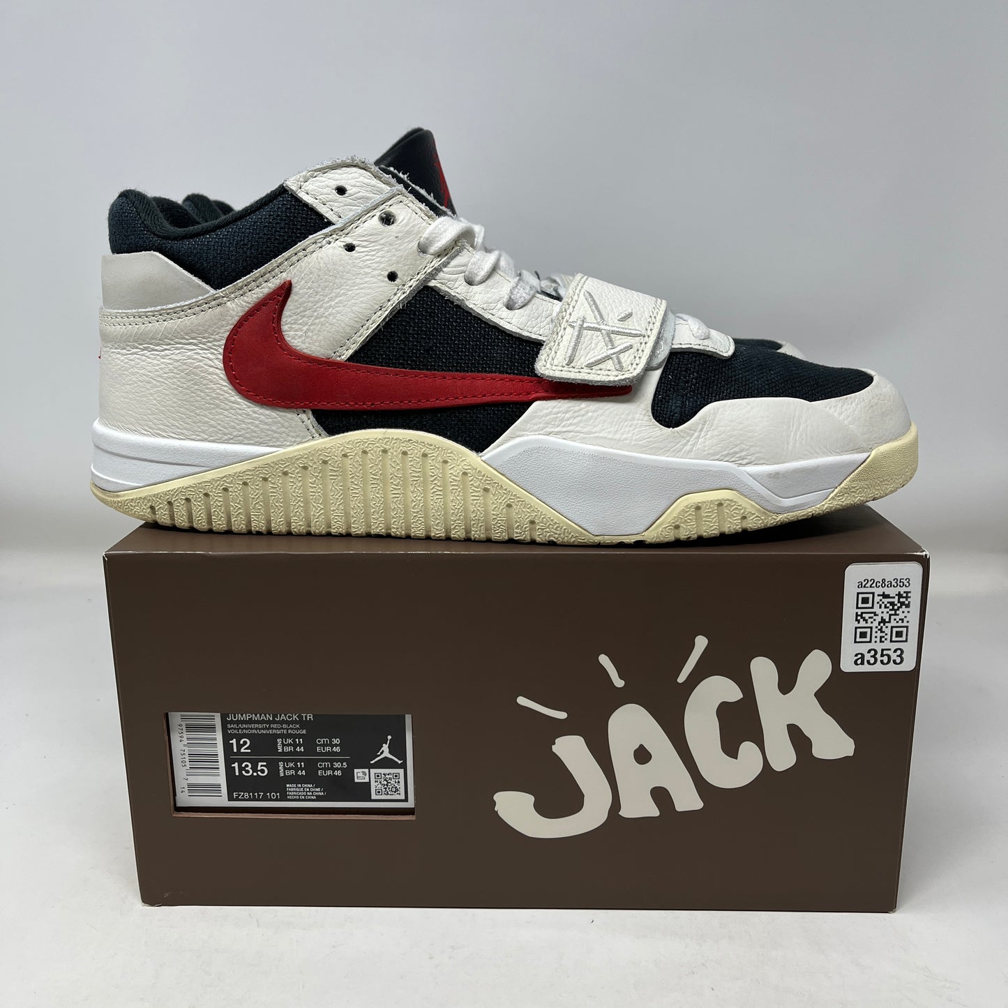 Jordan Jumpman Jack TR Travis Scott University Red Used