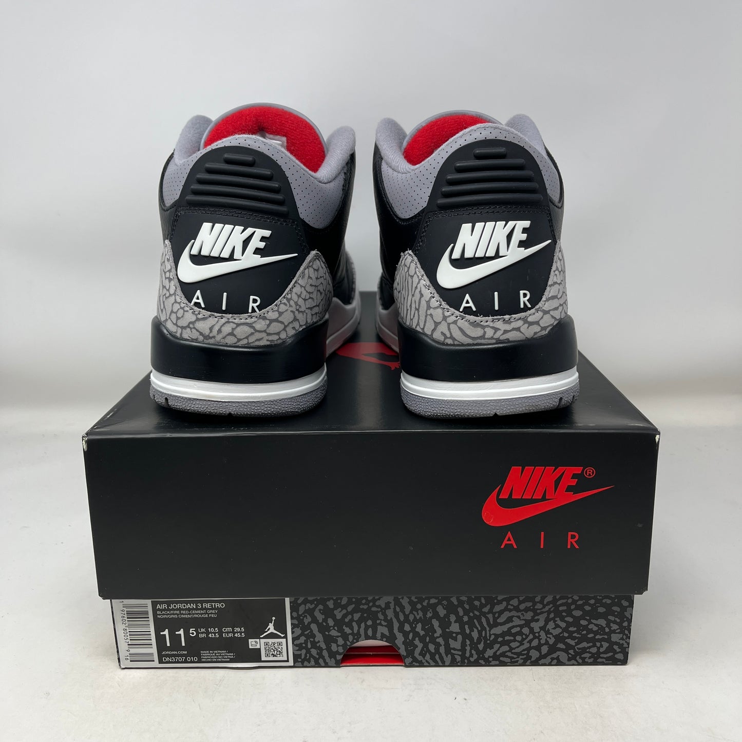Jordan 3 Retro OG Black Cement (2024) Used