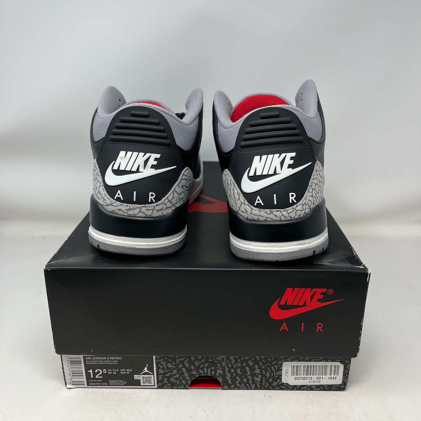 Jordan 3 Retro OG Black Cement (2024) Used