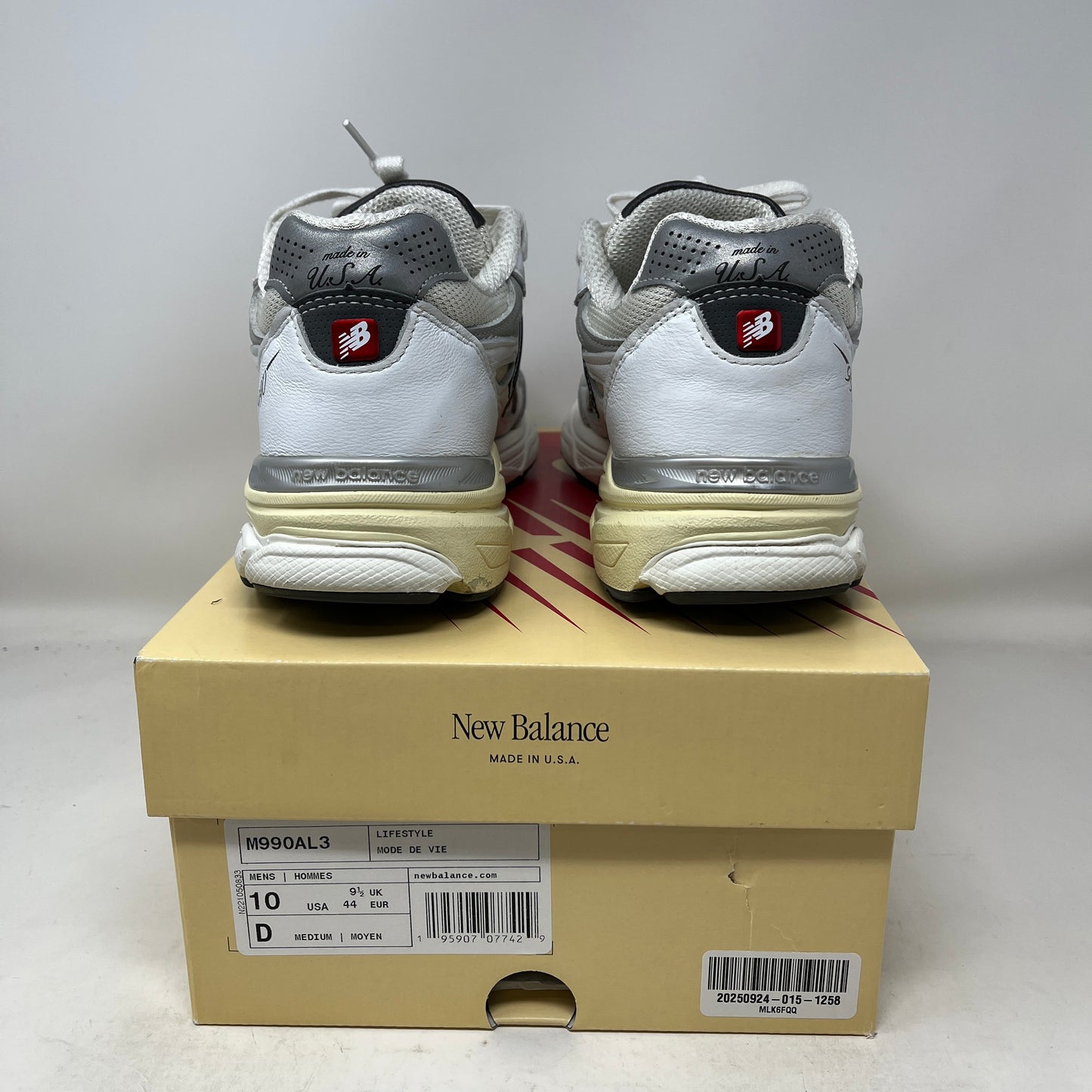 New Balance 990v3 MiUSA Teddy Santis Sea Salt Used