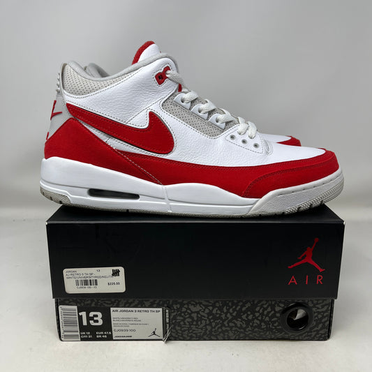 Jordan 3 Retro Tinker White University Red Used