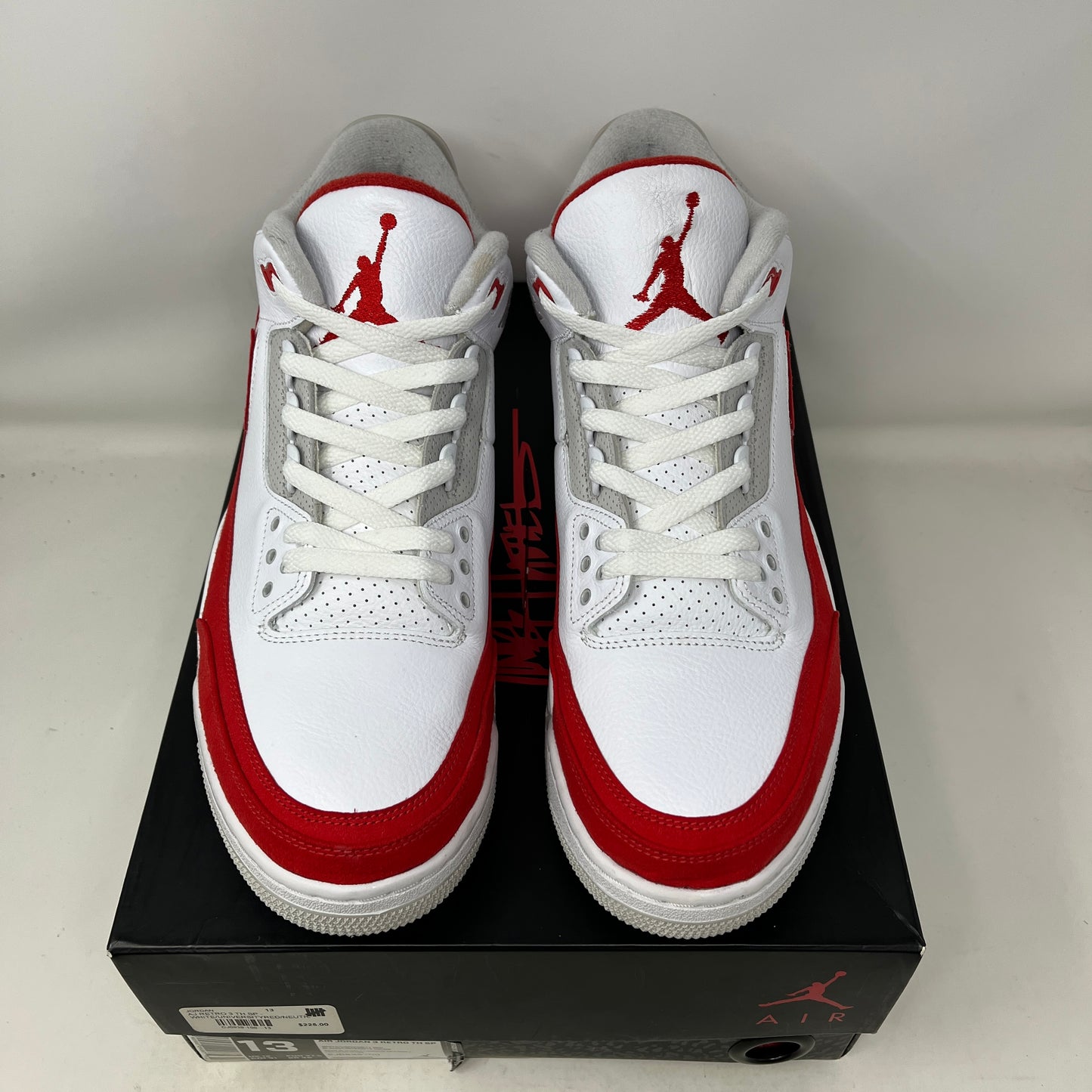 Jordan 3 Retro Tinker White University Red Used