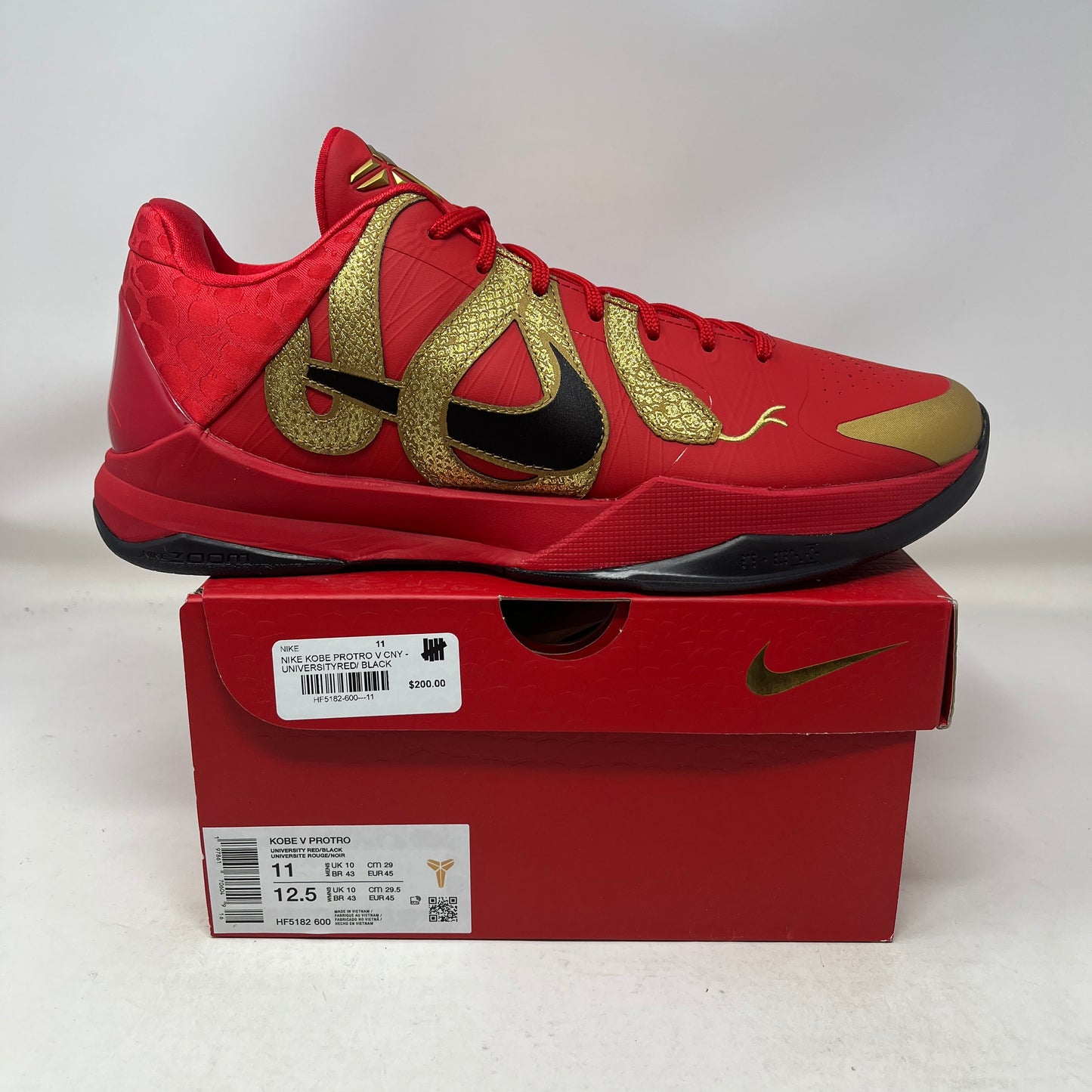 Nike Kobe 5 Protro Year of the Mamba University Red