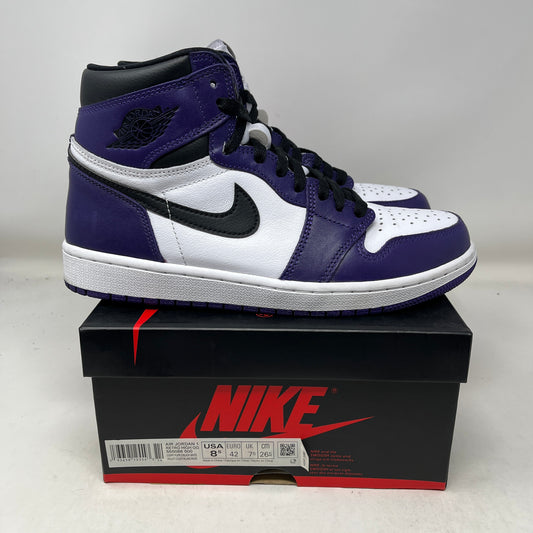 Jordan 1 Retro High Court Purple White Used