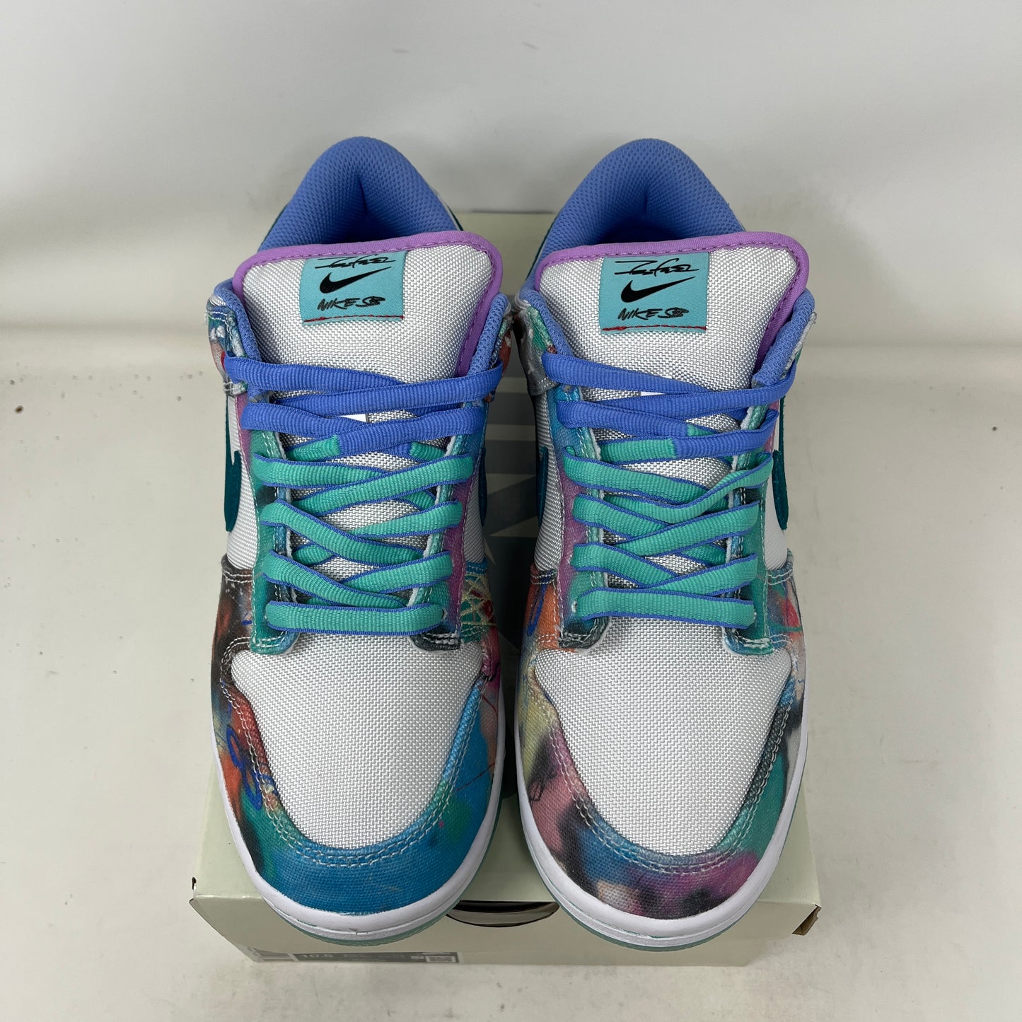 Nike SB Dunk Low Futura Laboratories Bleached Aqua Used