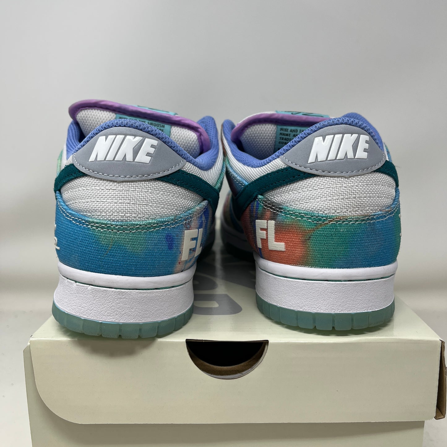 Nike SB Dunk Low Futura Laboratories Bleached Aqua Used