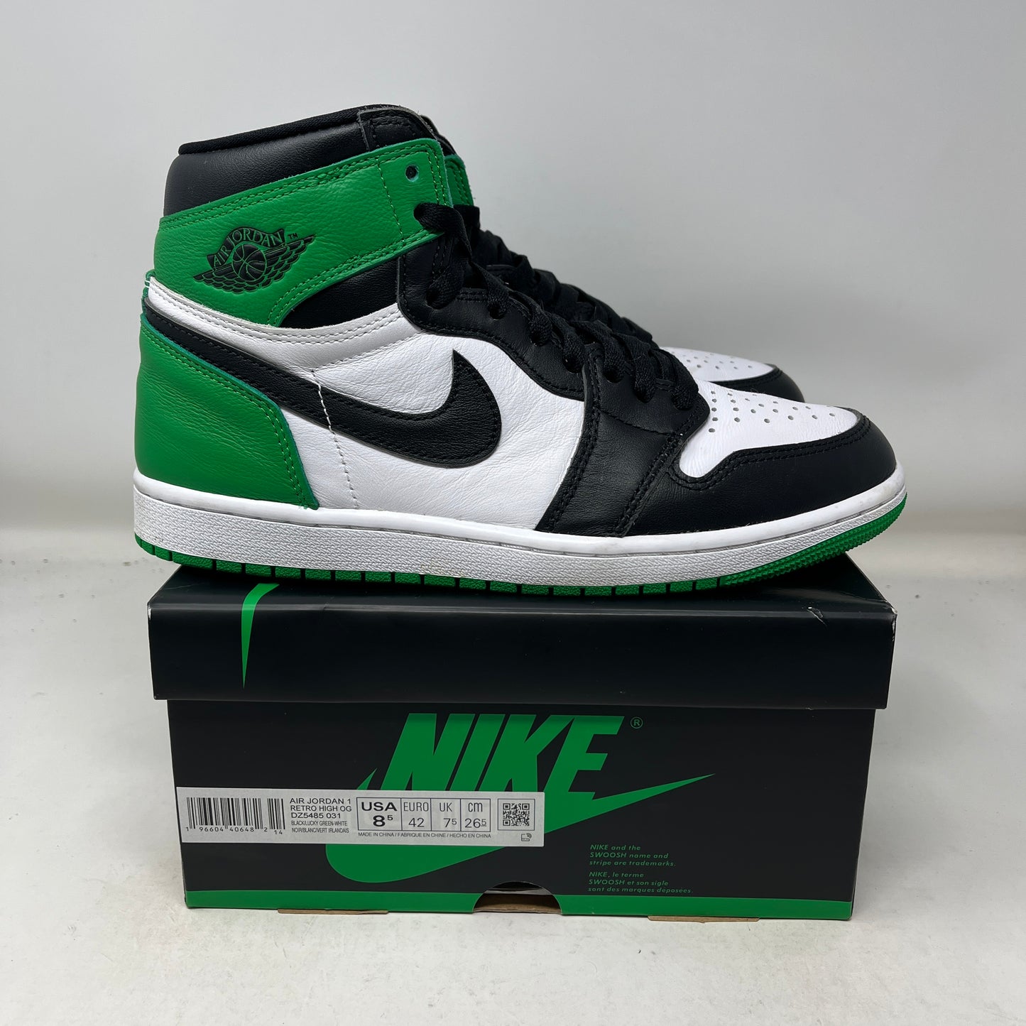 Jordan 1 Retro High OG Lucky Green Used