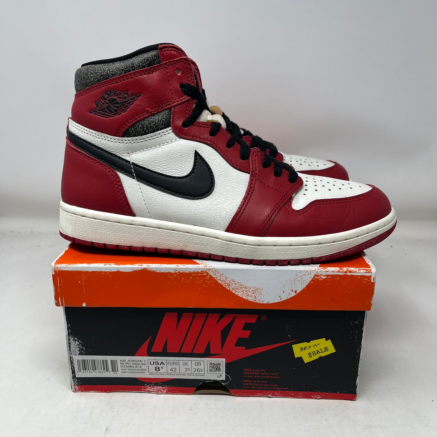 Jordan 1 Retro High OG Chicago Lost and Found Used