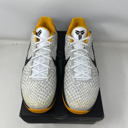 Kobe 6 Protro Playoff Pack White Del Sol Used