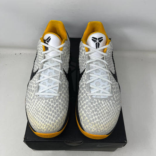 Kobe 6 Protro Playoff Pack White Del Sol Used