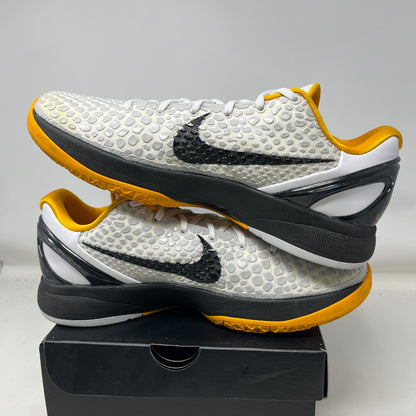 Kobe 6 Protro Playoff Pack White Del Sol Used