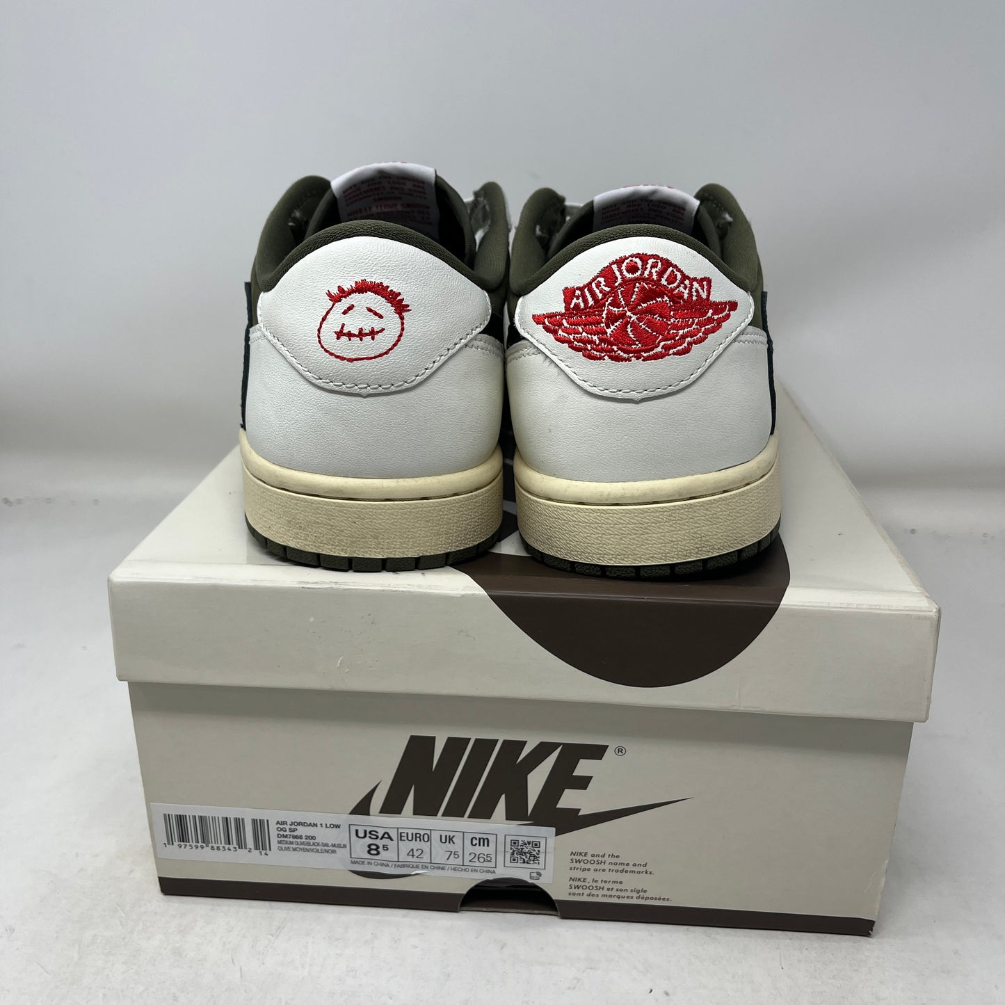 Jordan 1 Retro Low OG SP Travis Scott Medium Olive Used