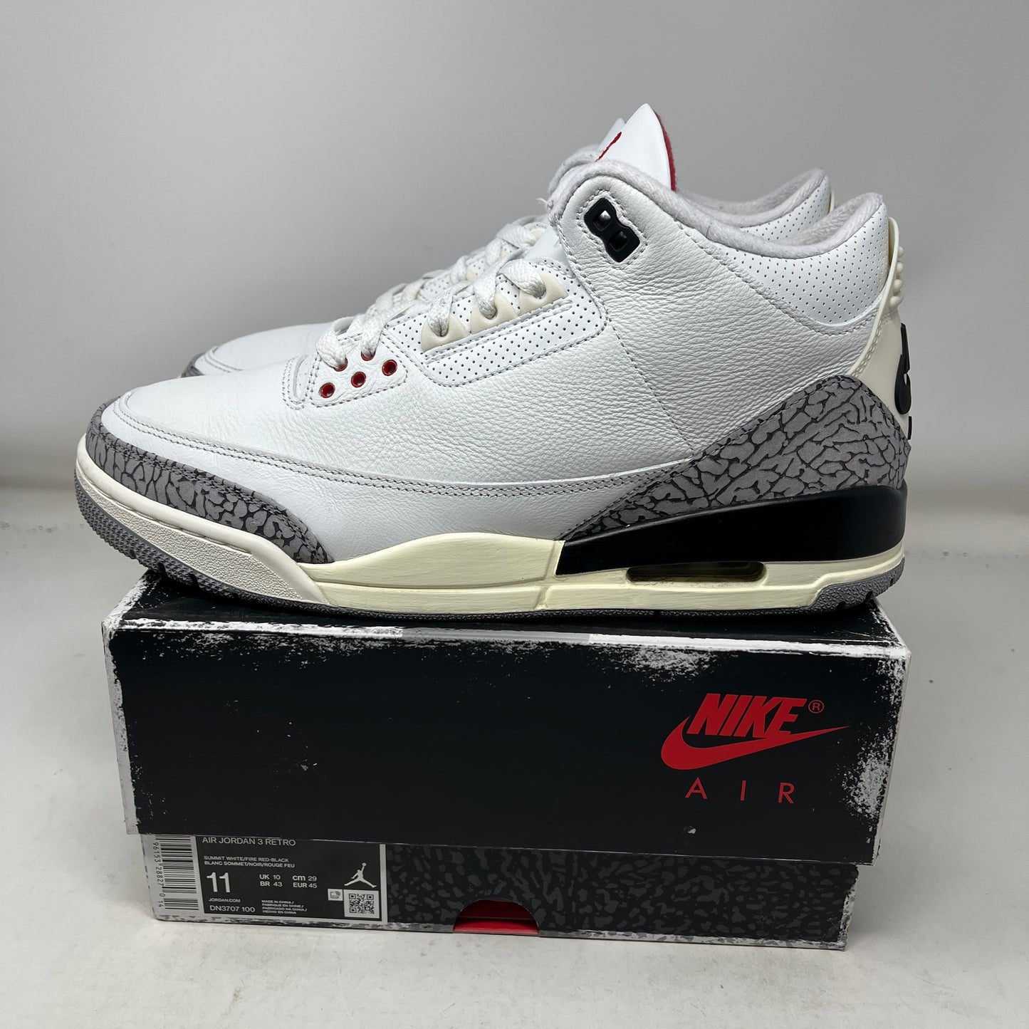 Jordan 3 Retro White Cement Reimagined Used