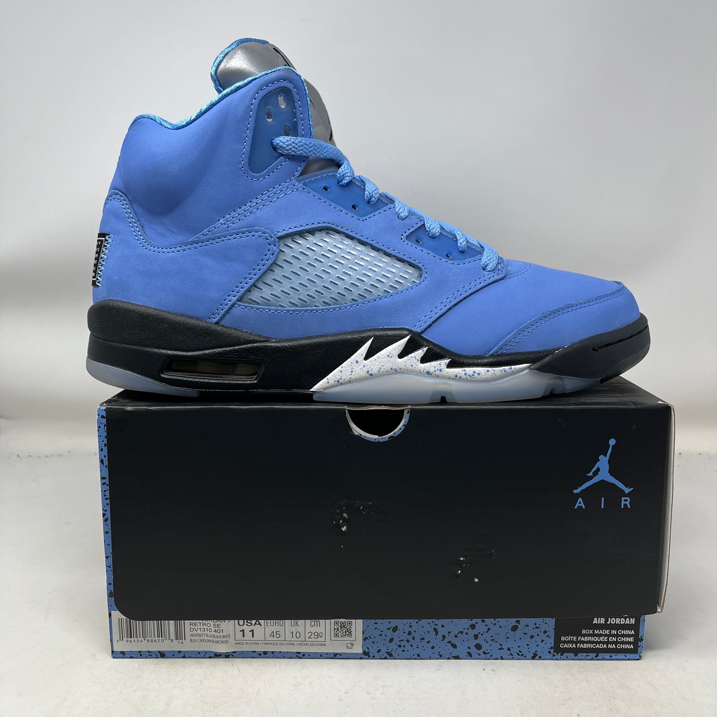 Jordan 5 Retro UNC University Blue Used