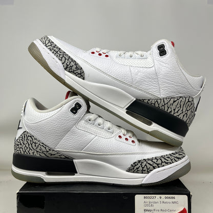 Jordan 3 Retro Free Throw Line White Cement Used