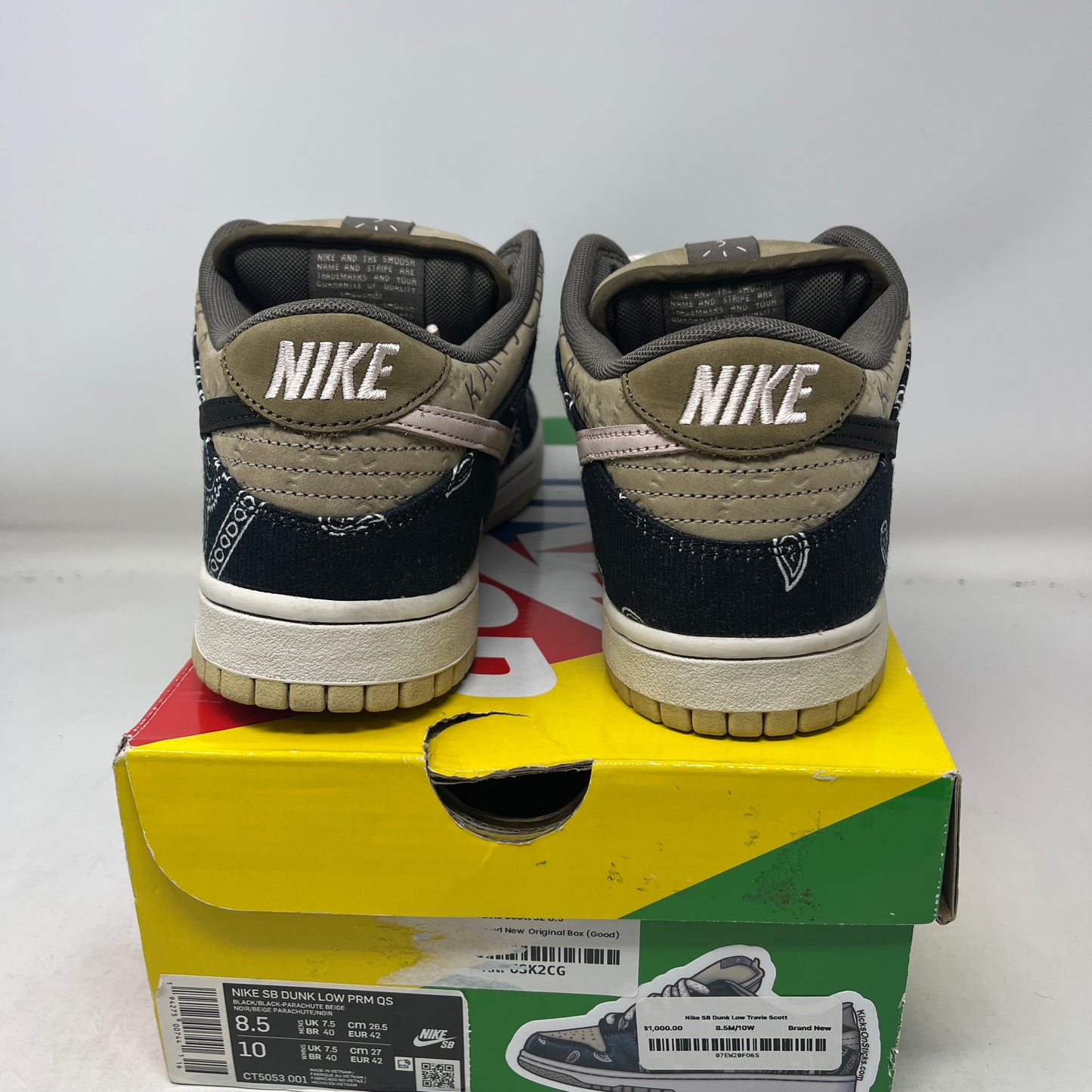 Nike SB Dunk Low Travis Scott Used