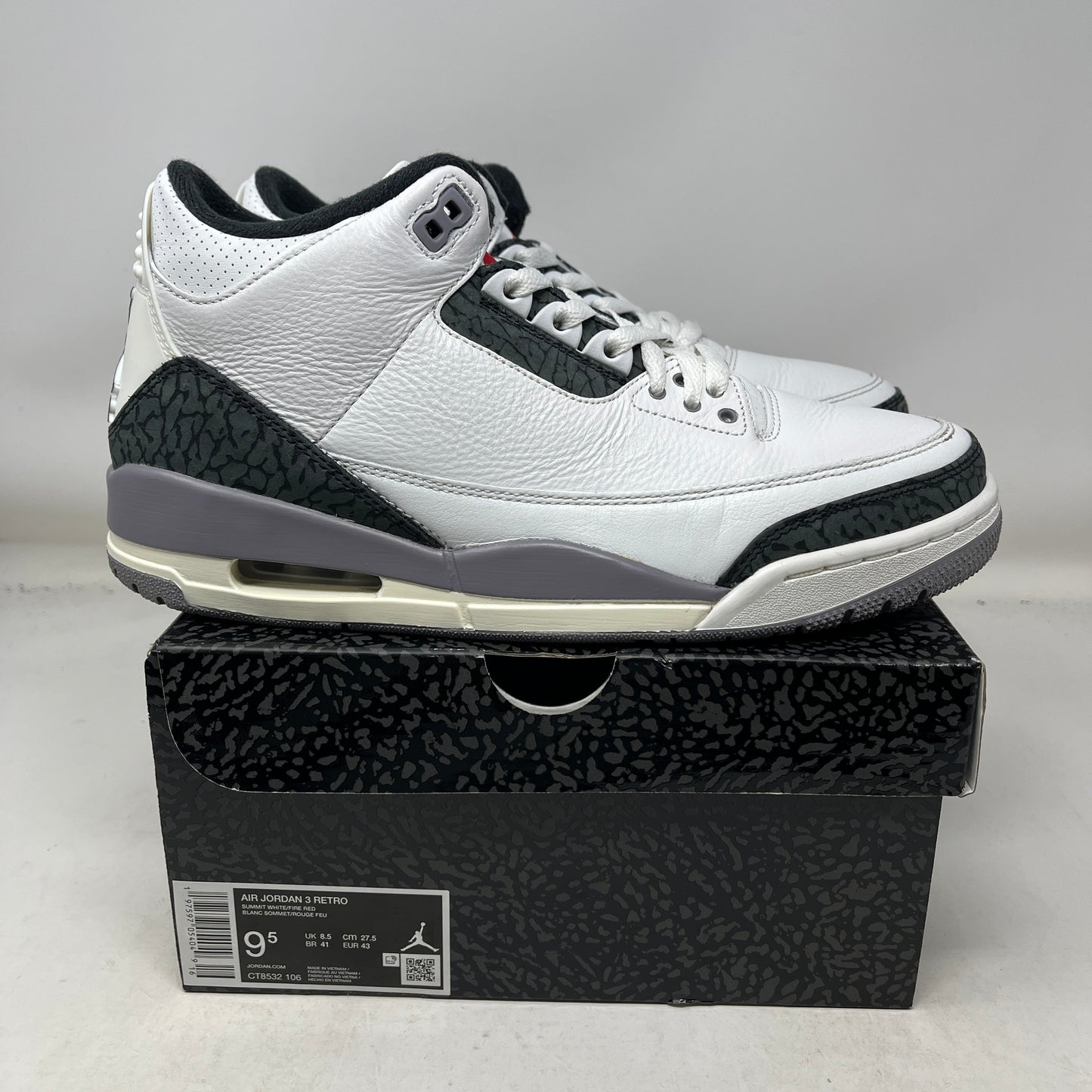 Jordan 3 Retro Cement Grey Used