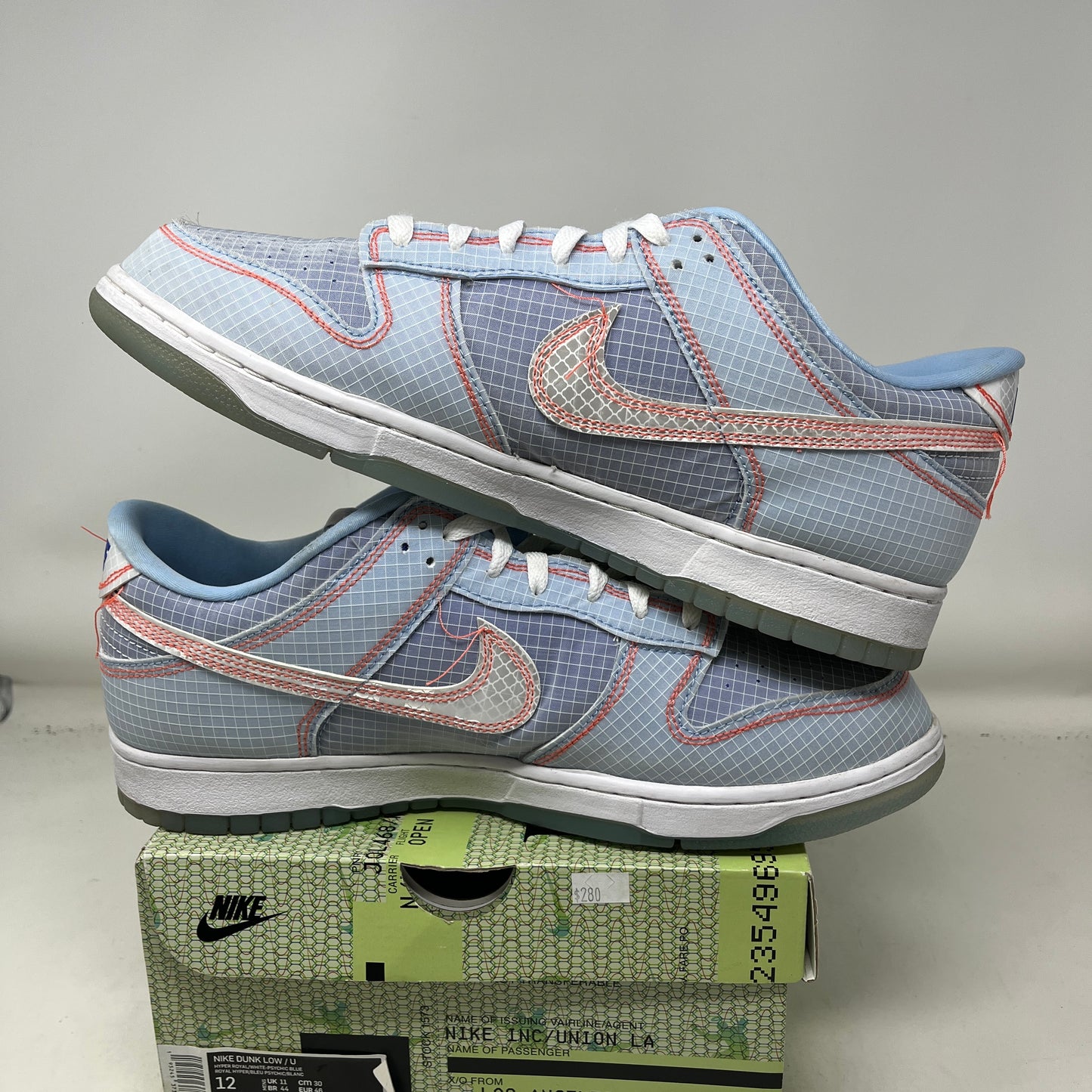 Nike Dunk Low Union Passport Pack Argon Used