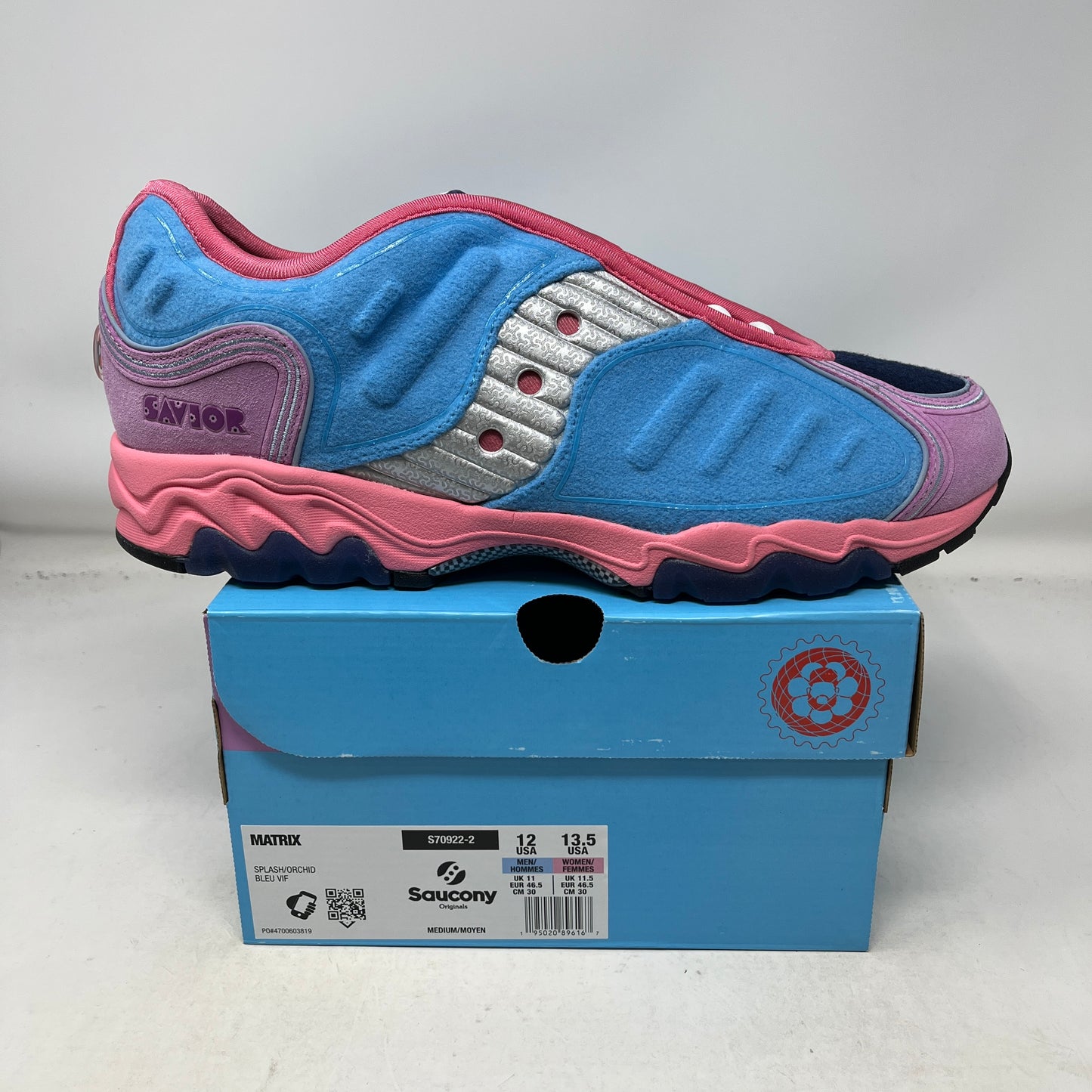 Saucony Matrix Jae Tips No Shoes In The House Blue Pink